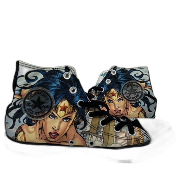Converse DC Marvel Comics x Chuck Taylor All Star High Wonder Women - Picture 4 of 12